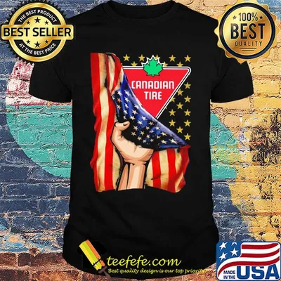 Canadian tire american flag independence day shirt