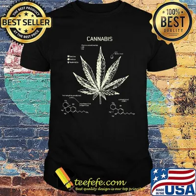 Cannabis phytocannabinoid CBD THC sativa indica ruderalis shirt