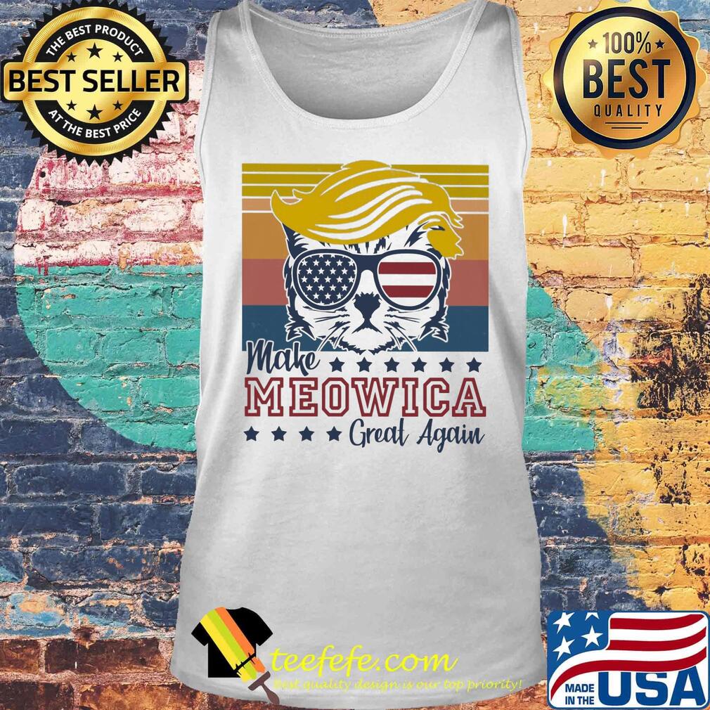Cat donald trump make meowica great again american flag independence day vintage retro s Tank top Cat donald trump make meowica great again american flag independence day vintage retro s Tank top