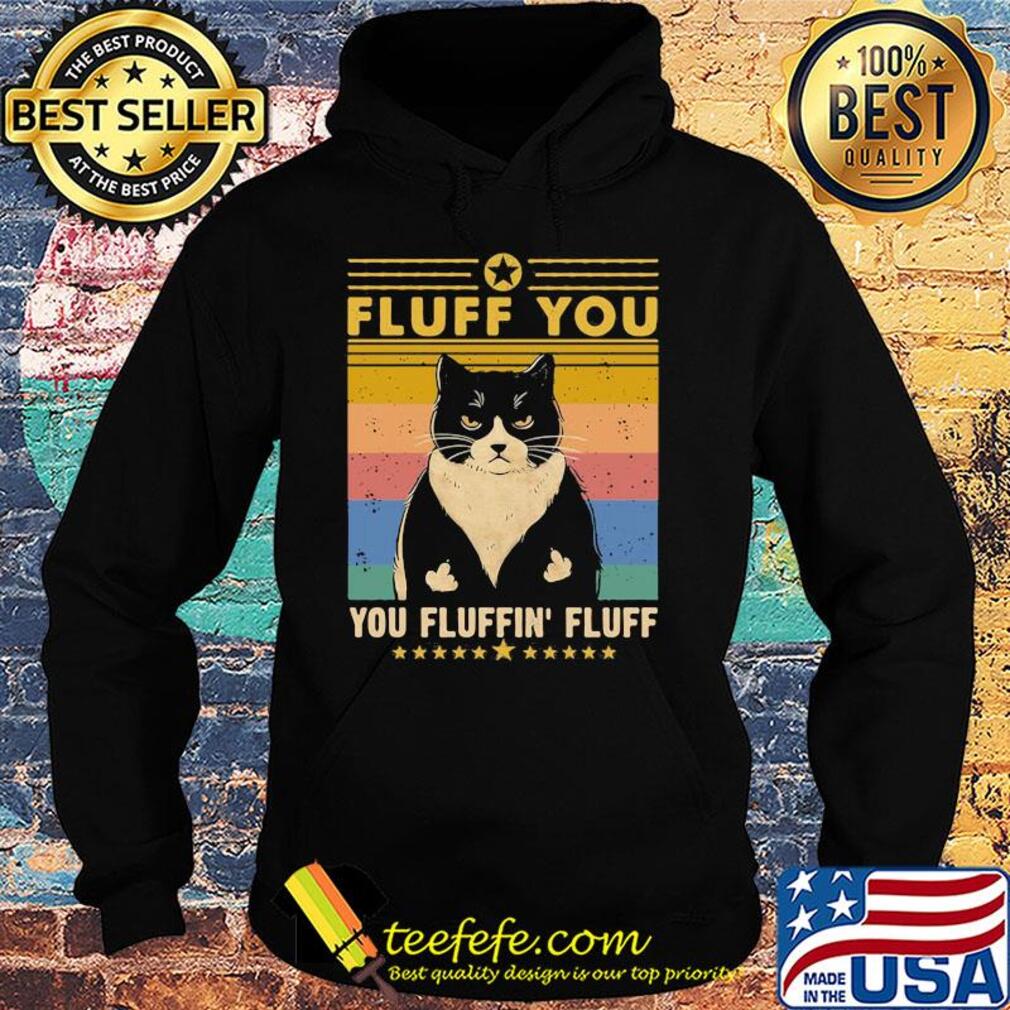 Cat fluff you fluffing fluff vintage s Hoodie Cat fluff you fluffing fluff vintage s Hoodie