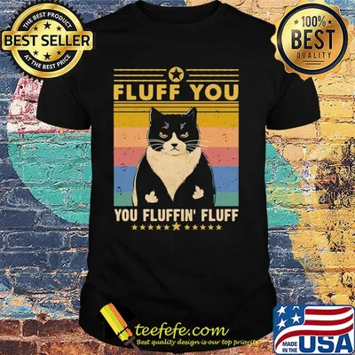 Cat fluff you fluffing fluff vintage shirt