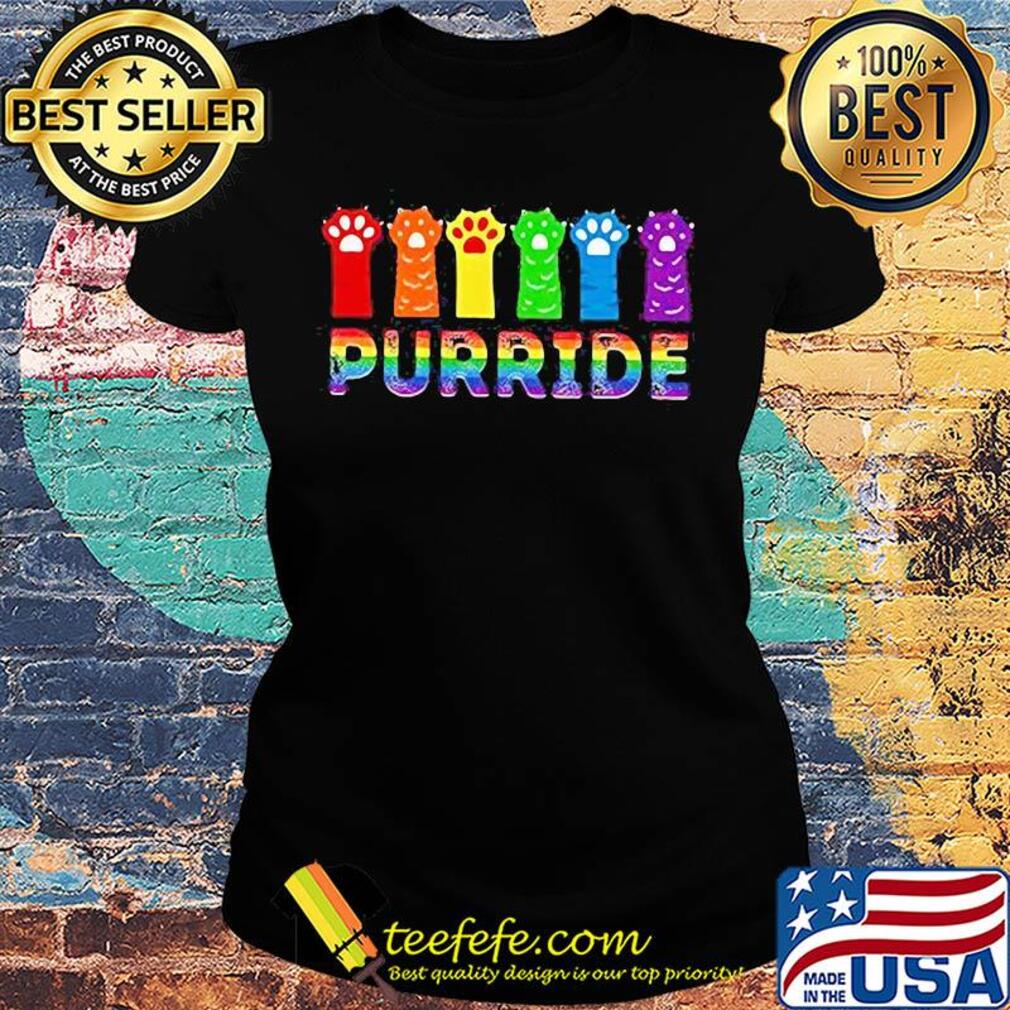Cat paw purride LGBT s Ladies tee Cat paw purride LGBT s Ladies tee