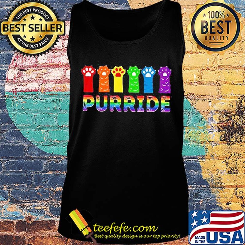 Cat paw purride LGBT s Tank top Cat paw purride LGBT s Tank top