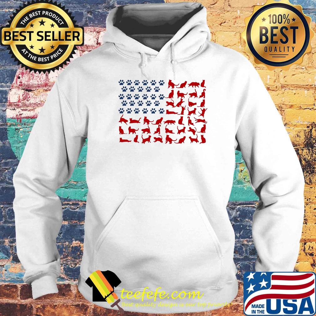 Cat yoga paw American flag veteran Independence Day s Hoodie Cat yoga paw American flag veteran Independence Day s Hoodie