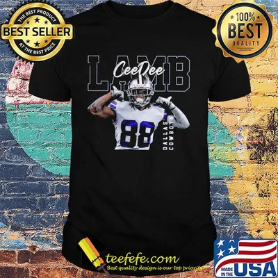 Ceedee lamb 88 dallas cowboys football player shirt