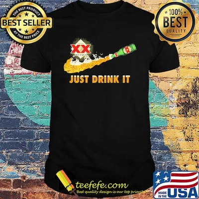 Cerveza xx dos equis beer nike just drink it shirt