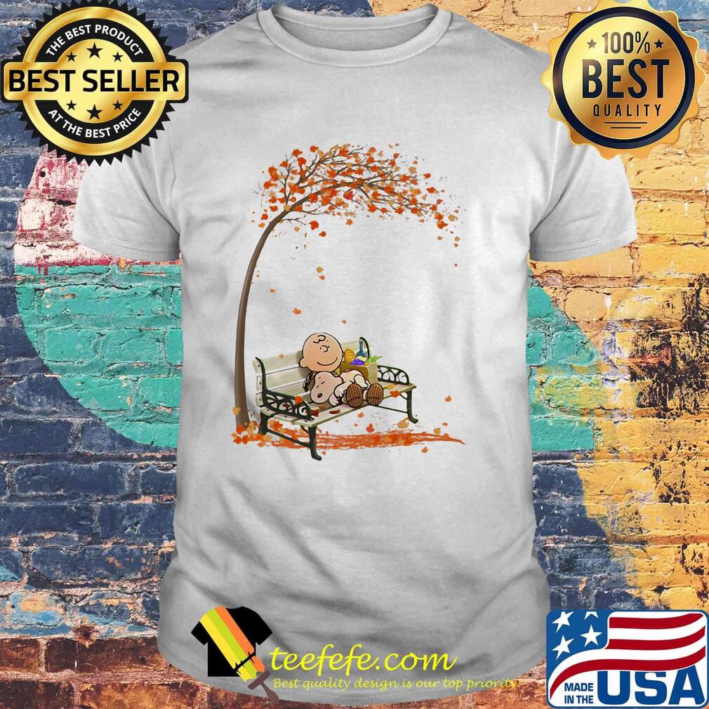 Charlie brown hug snoopy fall maple leaves shirt Charlie brown hug snoopy fall maple leaves shirt