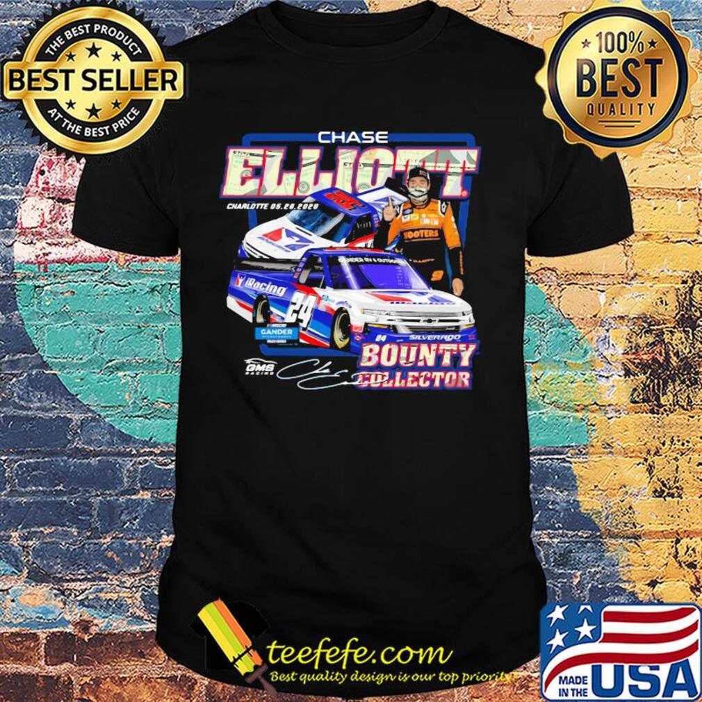 Chase elliott charlotte bounty collector signature shirt