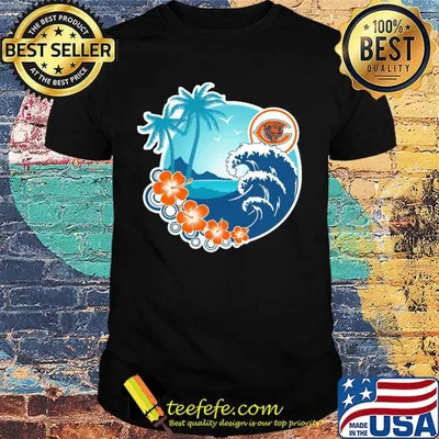 Chicago bears holiday beach flowers shirt