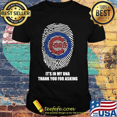 Chicago cubs baseball it's in my dna thank you for asking shirt