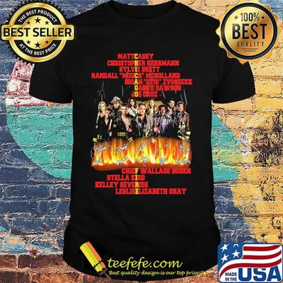 Chicago fire characters signatures shirt