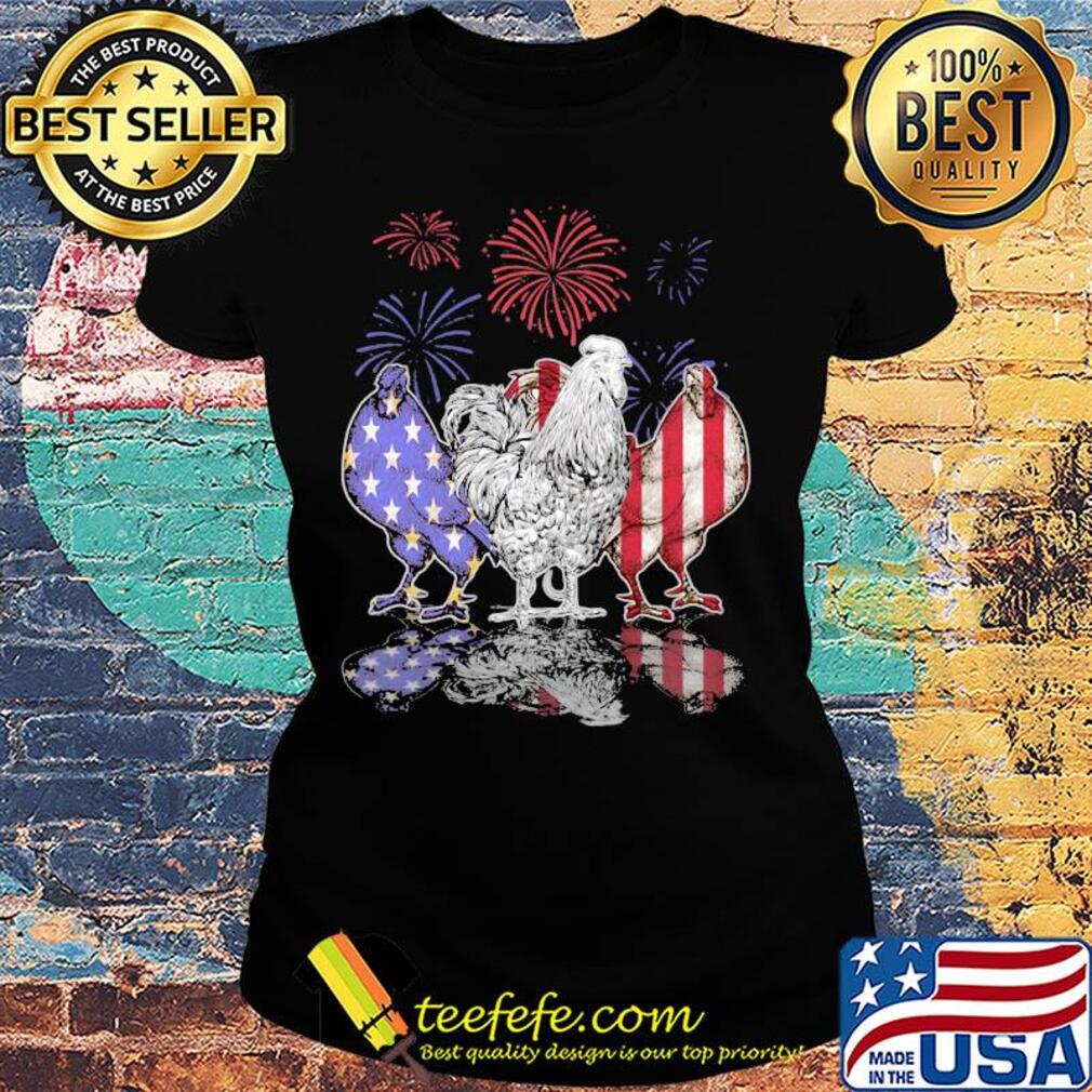 Chicken firework american flag independence day s Ladies tee Chicken firework american flag independence day s Ladies tee