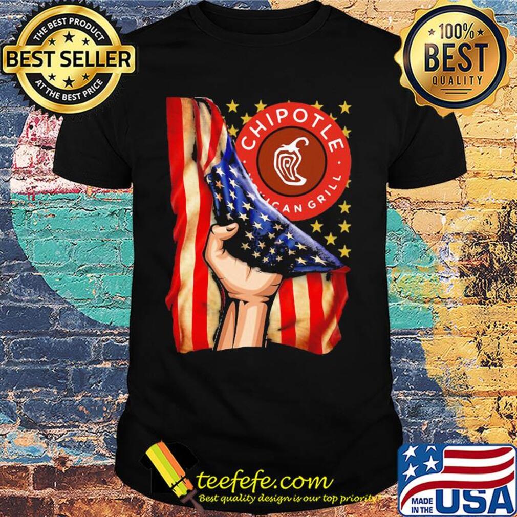 Chipotle mexican grill american flag independence day shirt