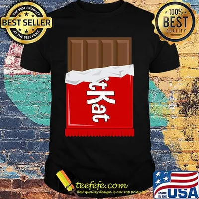 Chocolate kitkat bar funny halloween outfit cosplay shirt