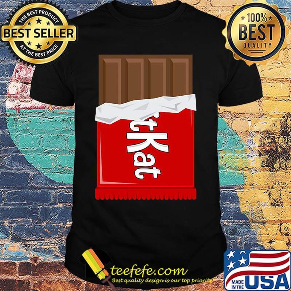 Chocolate kitkat bar funny halloween outfit cosplay shirt