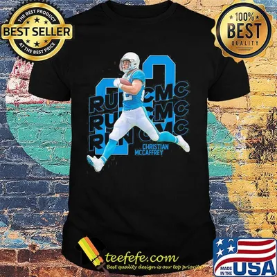 Christian mccaffrey 22 run cmc carolina football shirt