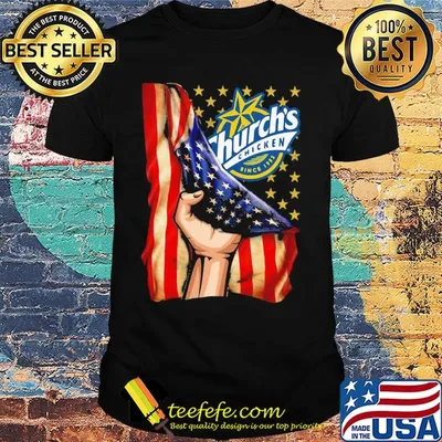 Church's chicken american flag independence day shirt