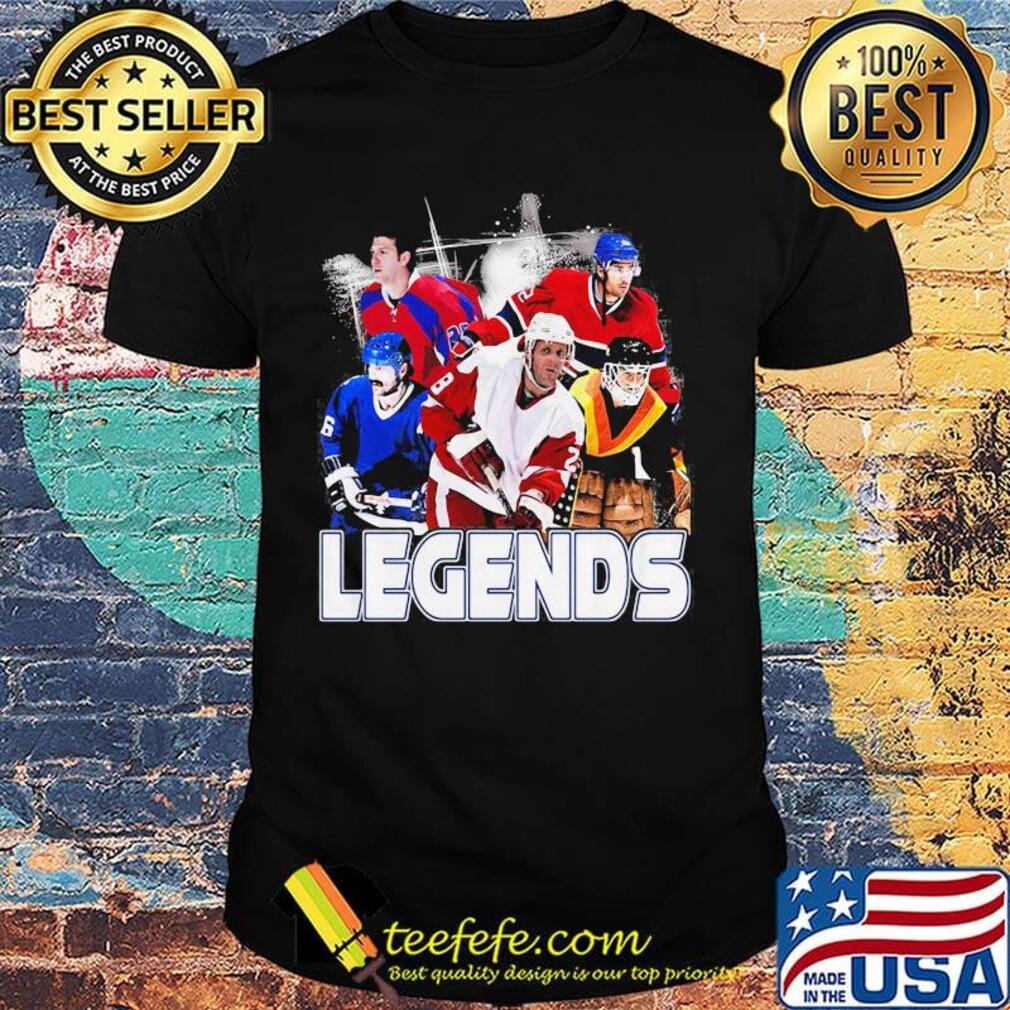 College ice hockey legends shirt