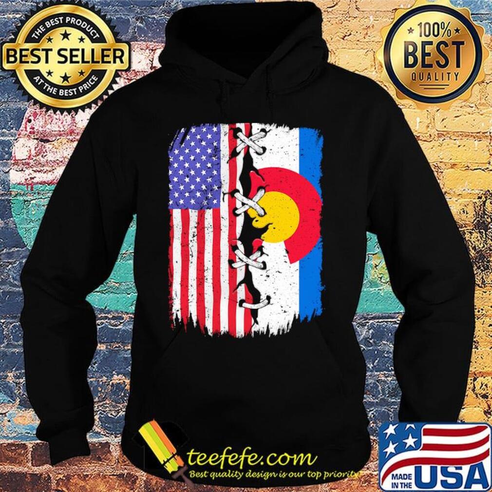 Colorado And American Flag Independence Day Shirt Hoodie Colorado And American Flag Independence Day Shirt Hoodie