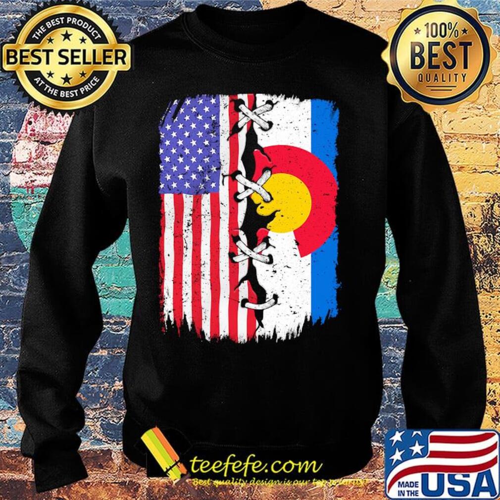 Colorado And American Flag Independence Day Shirt Sweater Colorado And American Flag Independence Day Shirt Sweater