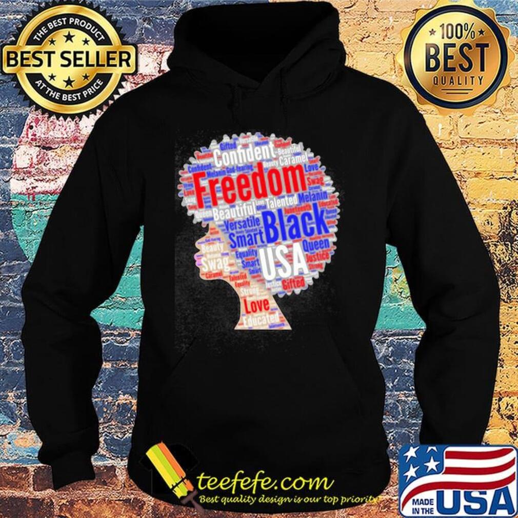 Confident caramel freedom versatile smart black queen USA s Hoodie Confident caramel freedom versatile smart black queen USA s Hoodie