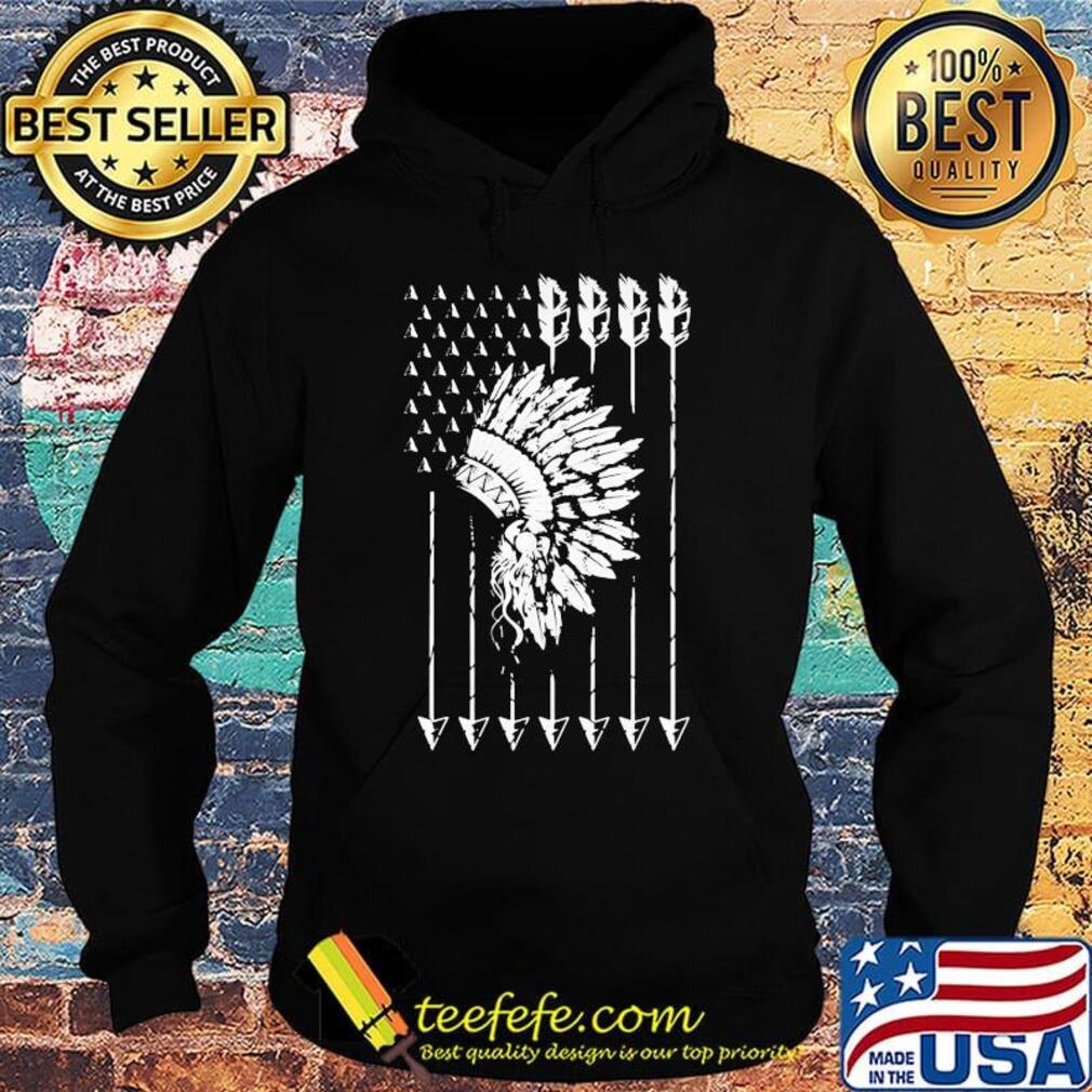 Cool Native American Arrow And Teepee Flag Shirt Hoodie Cool Native American Arrow And Teepee Flag Shirt Hoodie