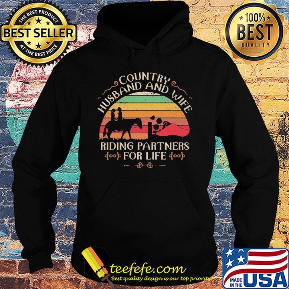 Country husband and wife riding partners for life vintage retro s Hoodie Country husband and wife riding partners for life vintage retro s Hoodie