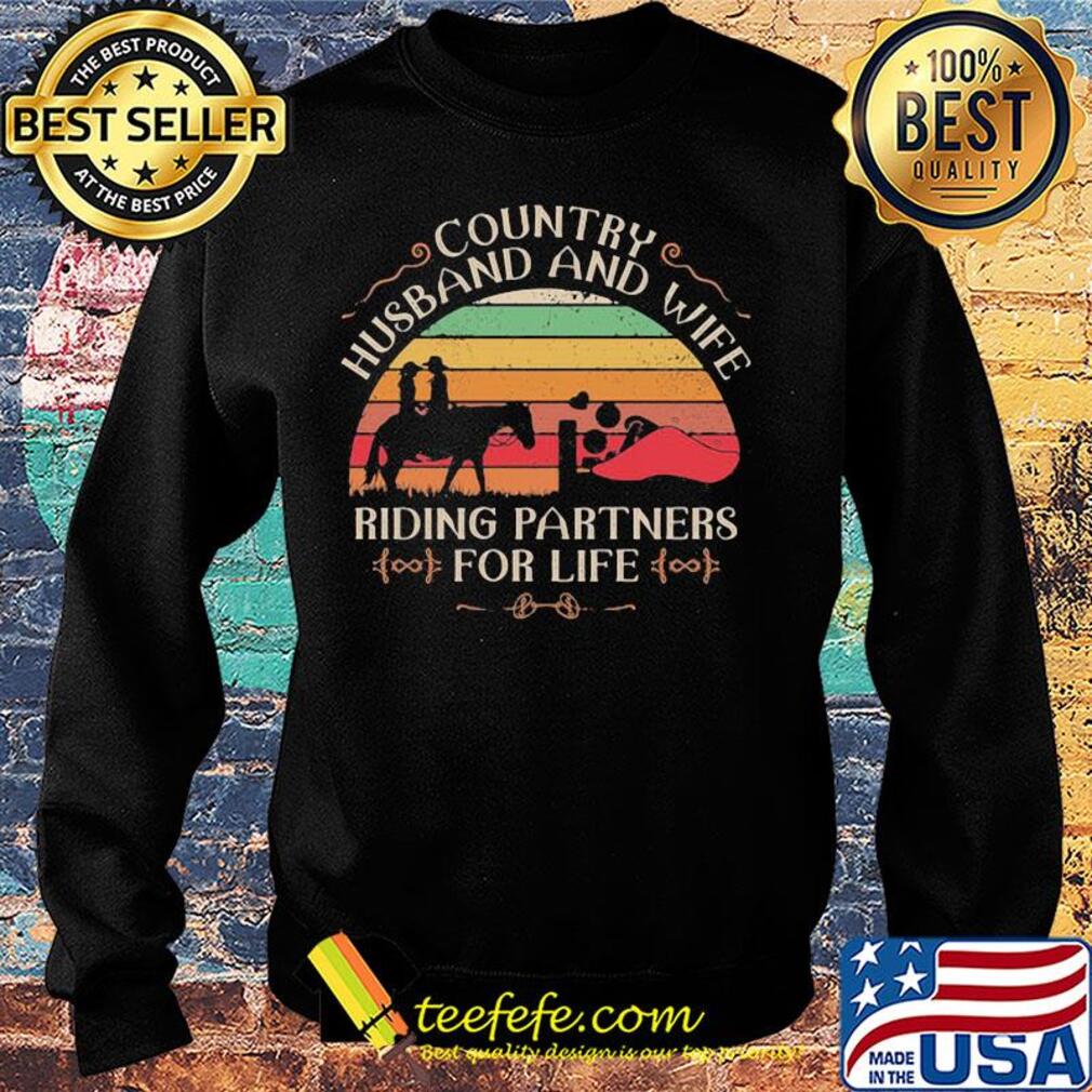 Country husband and wife riding partners for life vintage retro s Sweater Country husband and wife riding partners for life vintage retro s Sweater