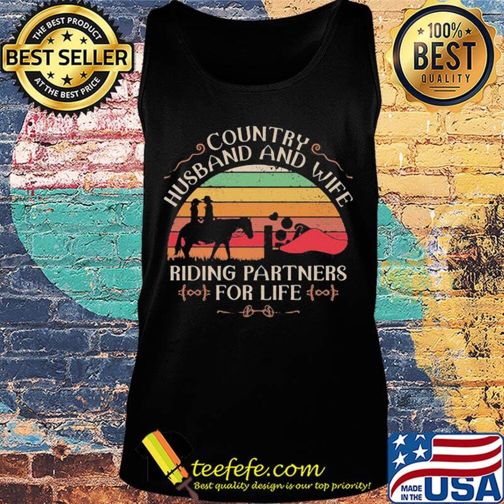 Country husband and wife riding partners for life vintage retro s Tank top Country husband and wife riding partners for life vintage retro s Tank top
