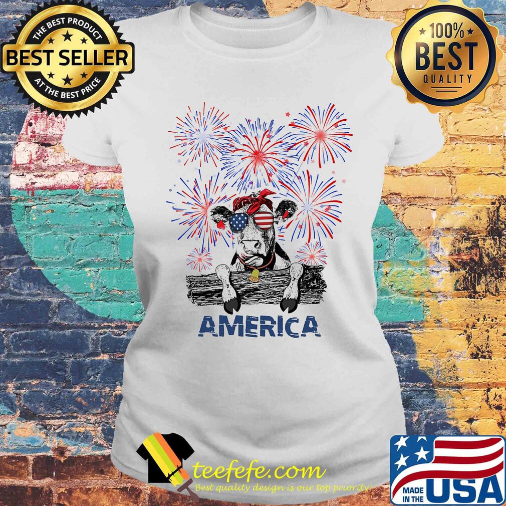 Cow america firework independence day s Laides tee Cow america firework independence day s Laides tee