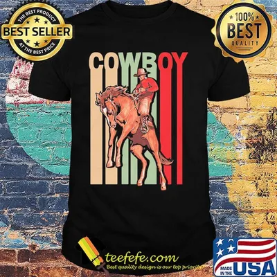 Cowboy riding horse vintage retro shirtCowboy riding horse vintage retro shirt