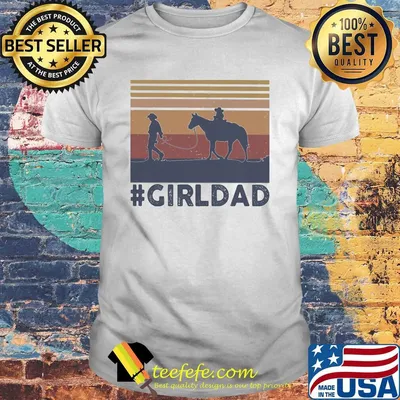 Dad and daughter horse girl dad vintage shirt