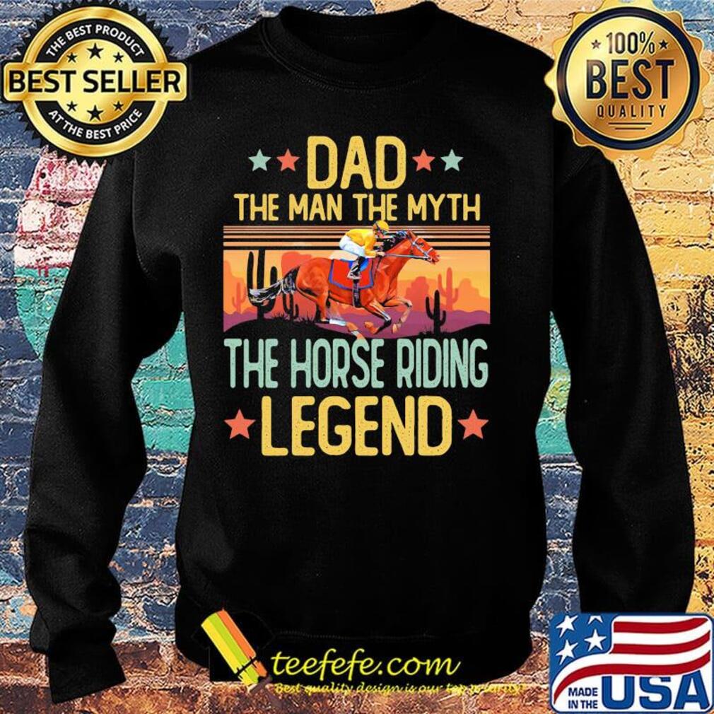 Dad the man the myth the horse riding legend happy father's day stars vintage retro s Sweater Dad the man the myth the horse riding legend happy father's day stars vintage retro s Sweater