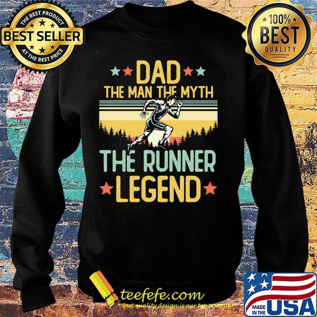 Dad the man the myth the runner legend happy fathers day stars vintage retro s Sweater Dad the man the myth the runner legend happy fathers day stars vintage retro s Sweater
