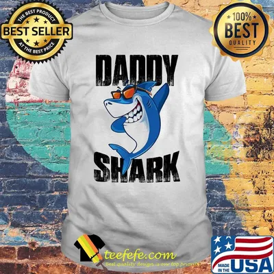 Daddy shark happy father's day shirt