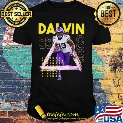 Dalvin cook 33 minnesota vikings football team shirt