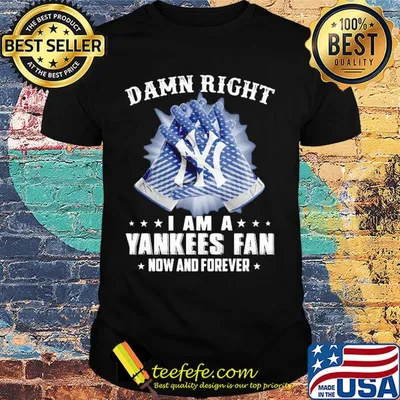 Damn right I am a new york yankees fan now and forever stars shirt