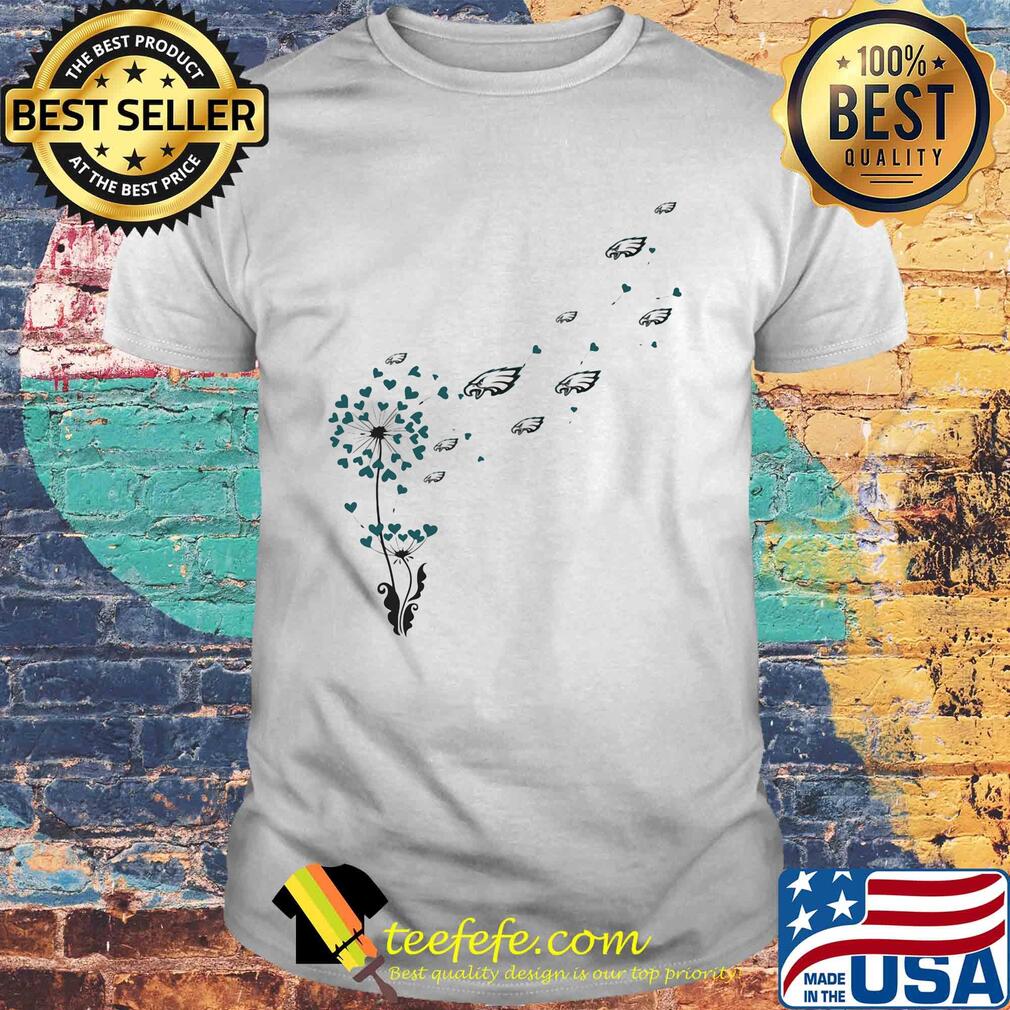 Dandelion flower philadelphia eagles football shirt