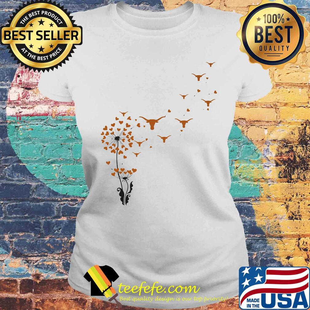 Dandelion flower texas longhorns logo s Laides tee Dandelion flower texas longhorns logo s Laides tee