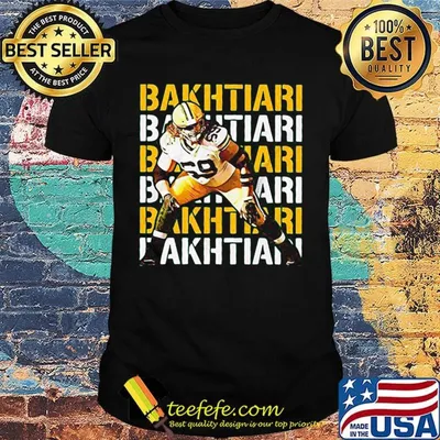 David bakhtiari 69 green bay packers football team shirt