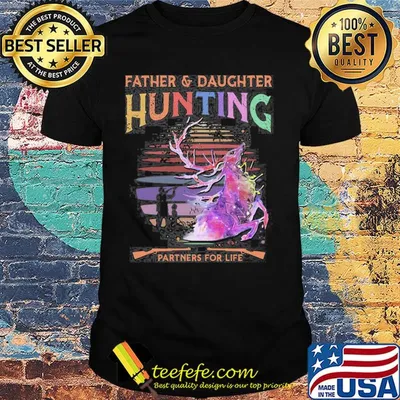 Deer father & daughter hunting partners for life vintage shirt