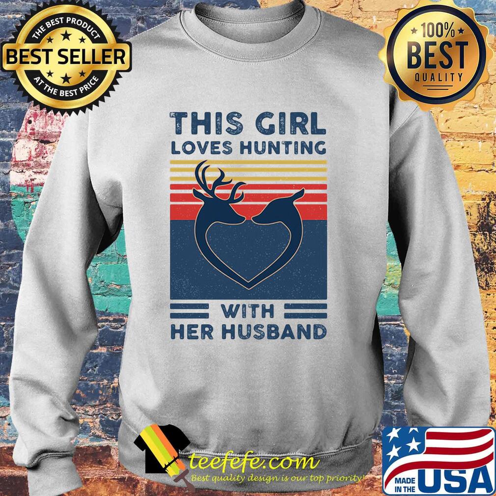Deer this girl loves hunting with her husband vintage retro s Sweater Deer this girl loves hunting with her husband vintage retro s Sweater