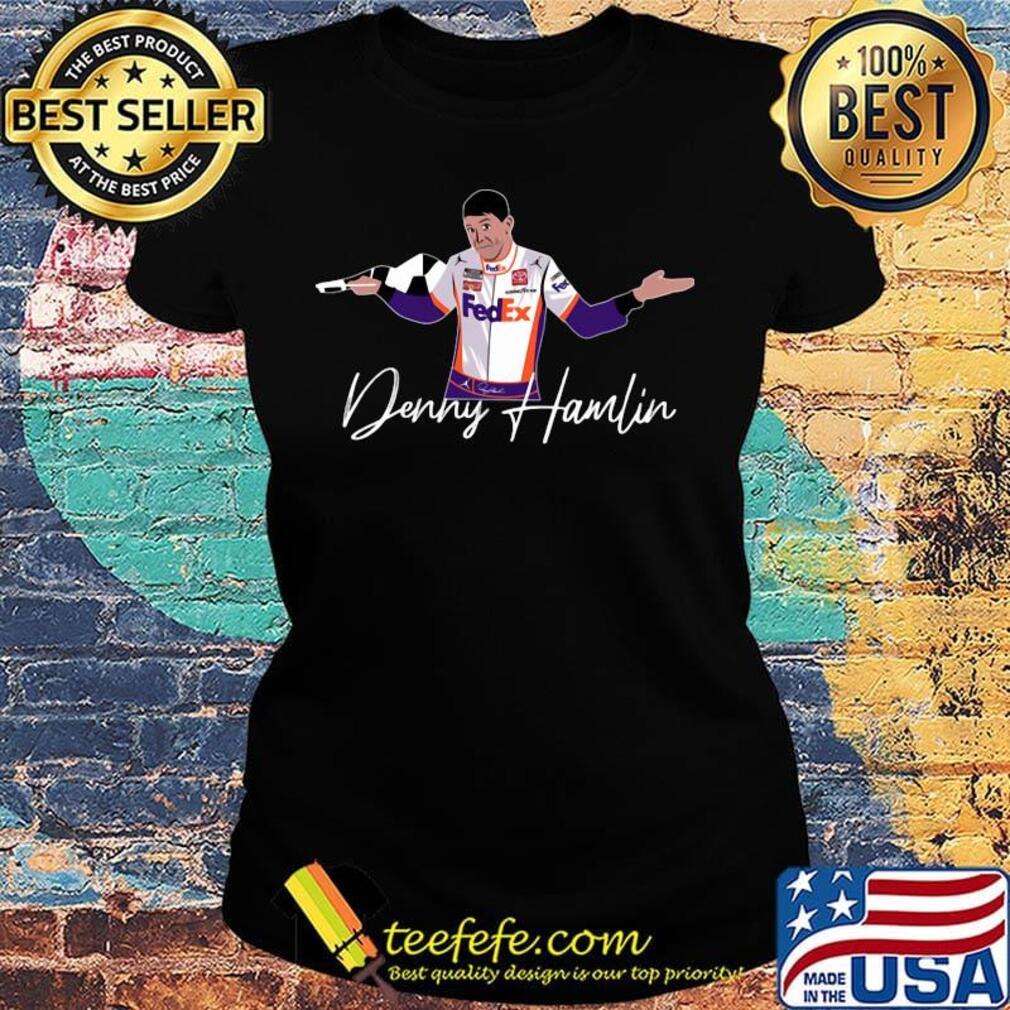 Denny Hamlin FedEx signature s Ladies tee Denny Hamlin FedEx signature s Ladies tee