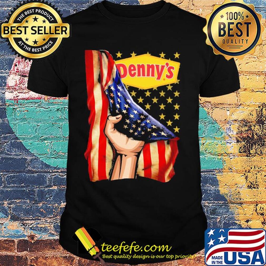 Denny's american flag independence day shirt