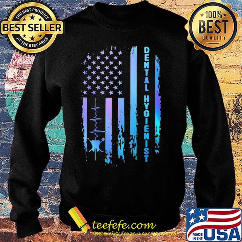 Dental hygienist heartbeat american flag independence day s Sweater Dental hygienist heartbeat american flag independence day s Sweater