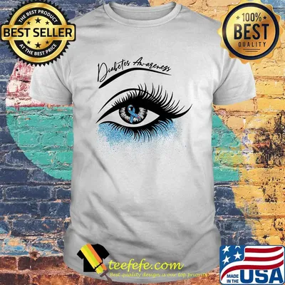 Diabetes awareness eye girl shirt