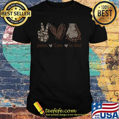Diamond peace love be kind shirt
