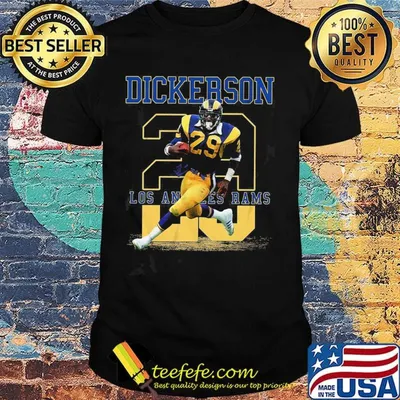 Dickerson 28 los angles rams team football player shirt