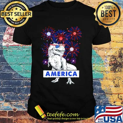 Dinosaurs American flag veteran Independence Day shirt