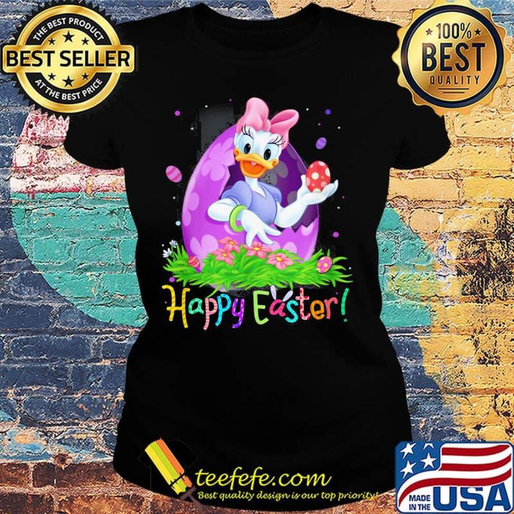 Disney daisy duck happy easter flowers s Ladies tee Disney daisy duck happy easter flowers s Ladies tee